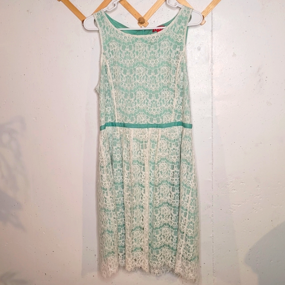 Elle lace overlay dress